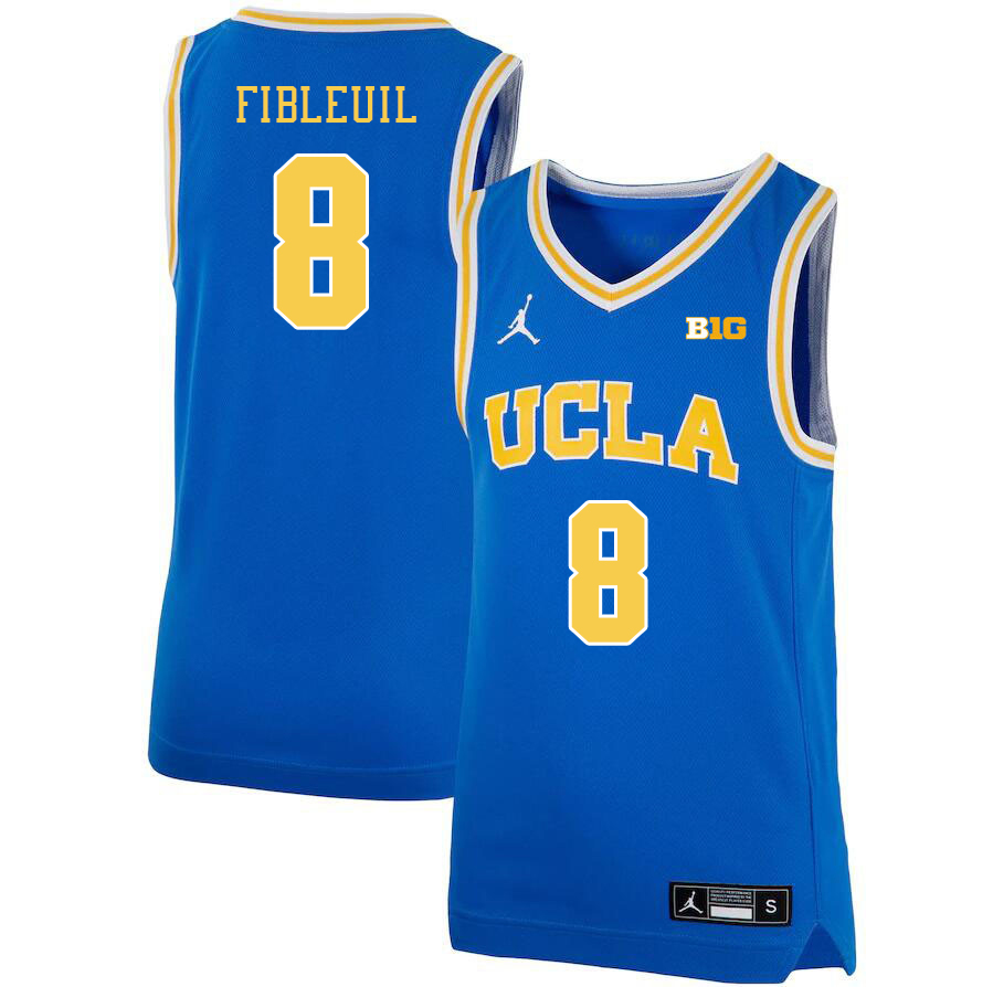 UCLA Bruins #8 Ilane Fibleuil Big 10 Conference College Basketball Jerseys Stitched Sale-Royal